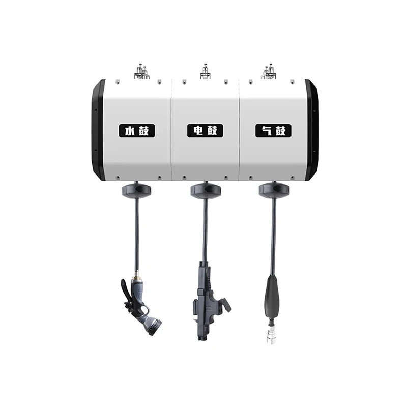High Pressure Washer Accessories OEM Install Different Auto Retractable Foam Hose Reels Combined Box Drum