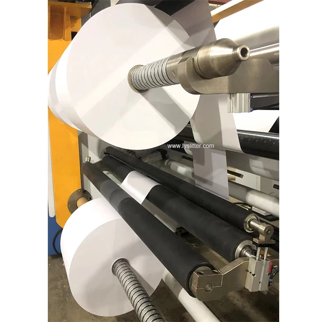 Paper Label Stock High Speed Shaftless Unwinding Slitting Rewinding Machine