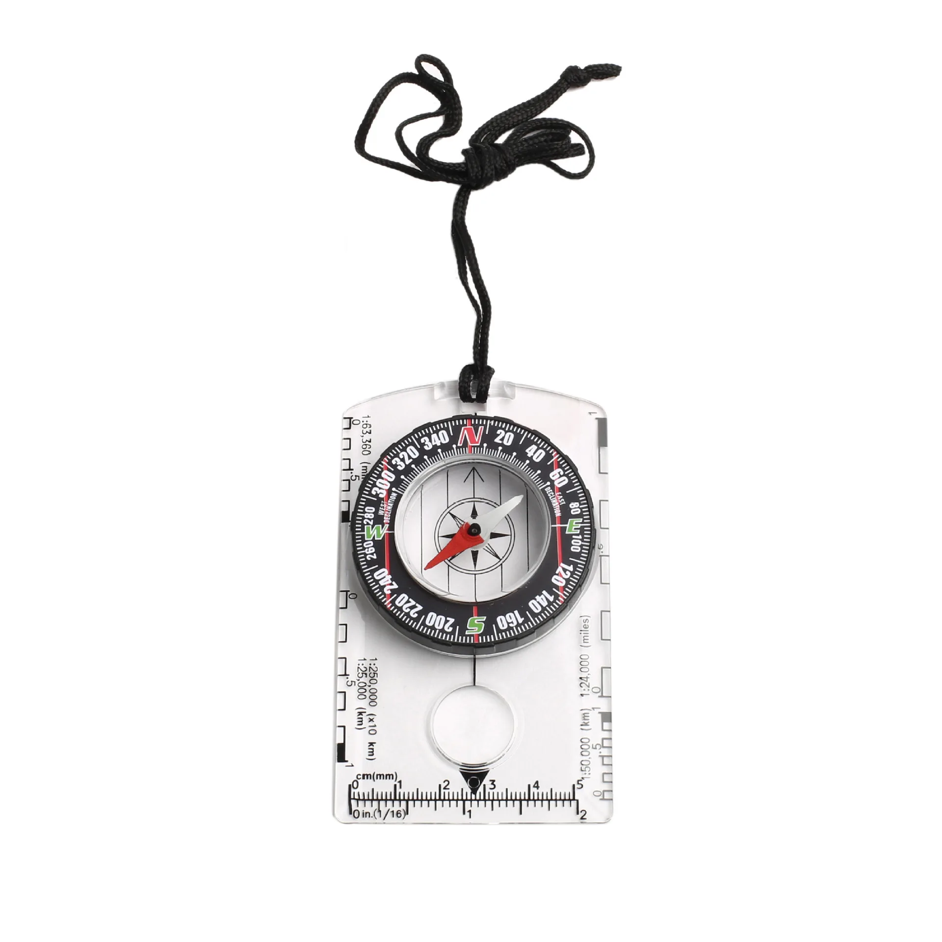 Wholesale DC361 Outdoor Compass with Scale Map Ruler North Needle Surveying Compass for Outdoor Camping Survival