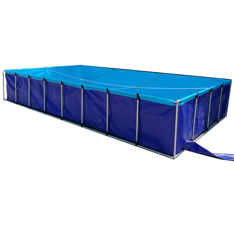 Best selling direct durable tarpaulin pond foldable fish tank