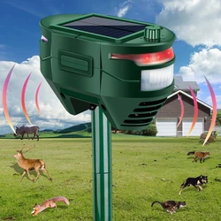 Ultrasonic Logo Custom Garden Bird Sonic Solar monkey Solar Powered Dog Cat Animal Repeller Ultrasonic Repeller Outdoor
