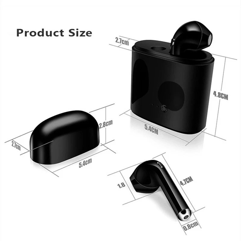 
No MOQ factory direct sell i7s mini wireless earphones earbuds for android IOS 