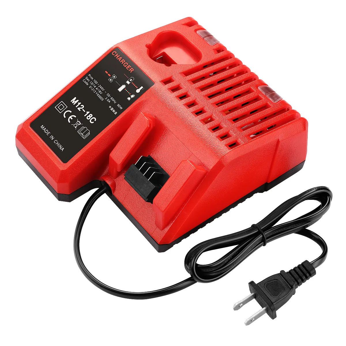 Power Tools Lithium Battery Charger Compatible Milwaukee 12V - 18V M18 M12 Battery Fast Charger