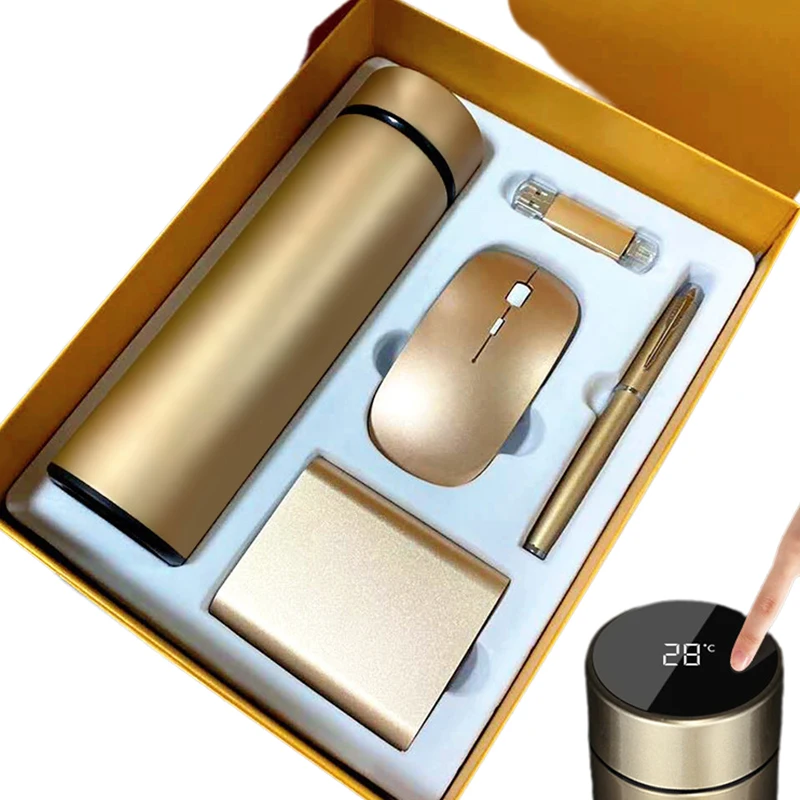 Custom Luxury Corporate work gift Promotional Vacuum Cup Souvenir Gift For Business Gift Set