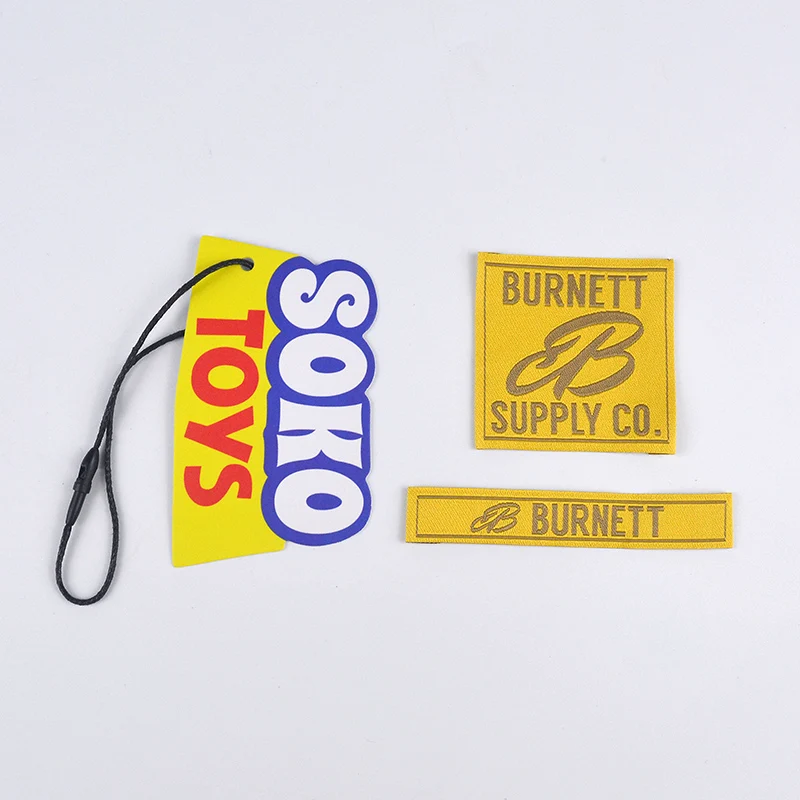 Eco-friendly Printed Clothing Paper Label Design Custom Garment Swing Tags