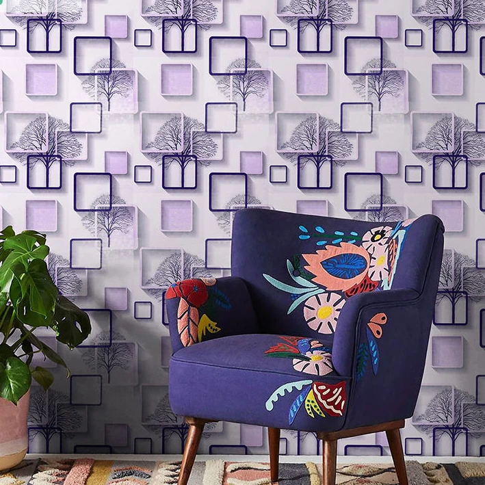 Floral Wallpaper Peel And Stick Vinyl Wall Paper Sticker Self-Adhesive Wallpaper Roll for Home Furniture Decorative