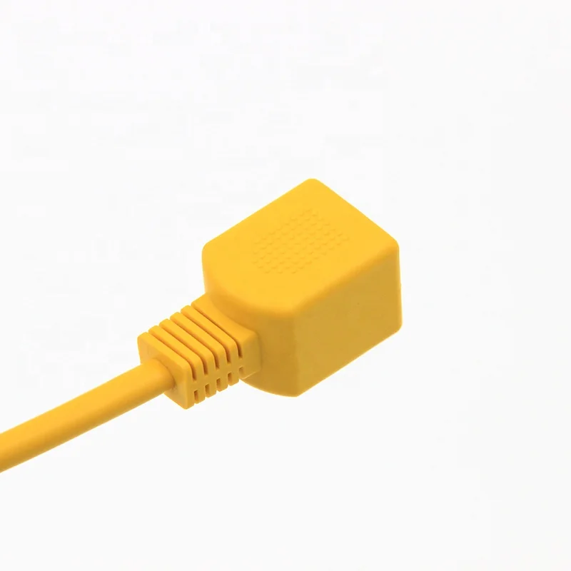 Yellow 8P8C FTP RJ45 Male to Female Ethernet Extension Cable for Local Area Network LAN