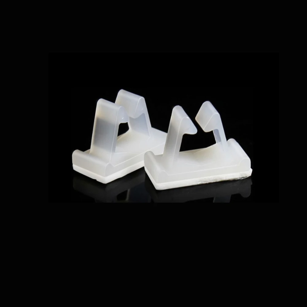 Оптовая продажа белый зажим кабеля самоклеящийся 3 м нейлоновый пластиковый зажимной инструмент