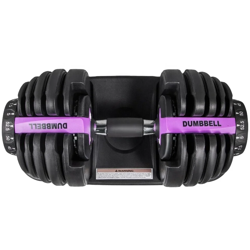 15 Years High Quality Top selling 24kg custom logo weight lifting training gym equipment 5-52.5 lbs dumbbell