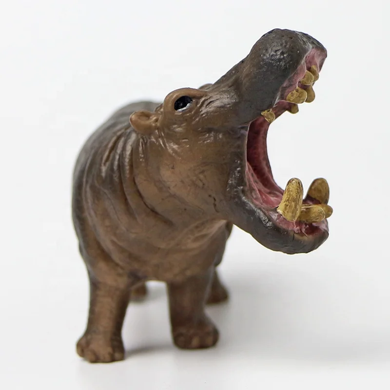plastic pvc little hungry hippo animal toys 2020