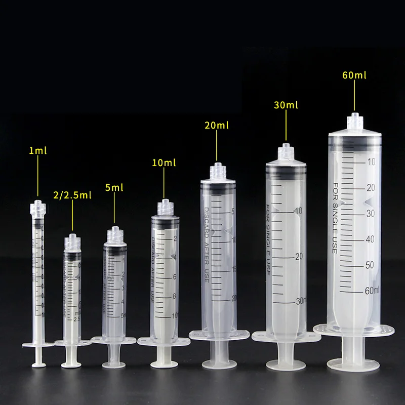 Professional manufacturers 1ml-20ml veterinary syringe without needle disposable oral sterile insulin syringes