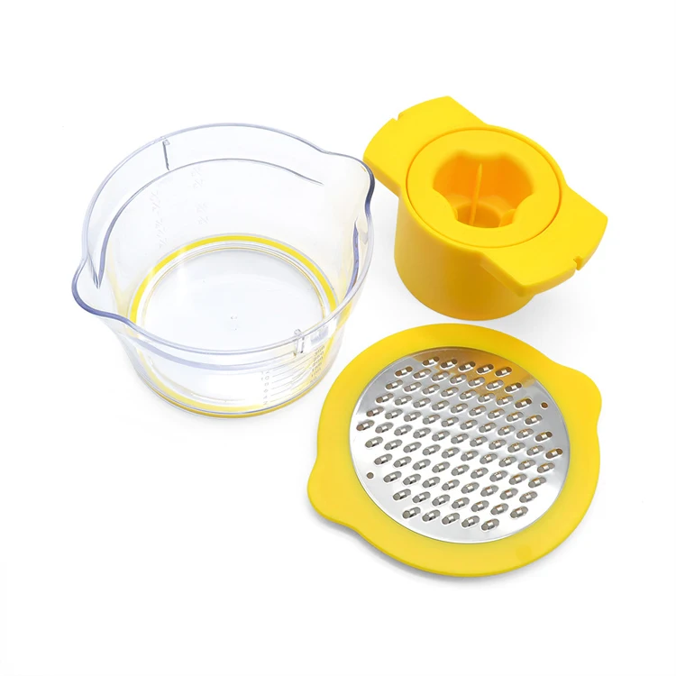 No Electricity No Noise Corn Stripper, 4 in 1 Corn Shucker Tool Corn Holder, with Built-In Measuring Cup Grater