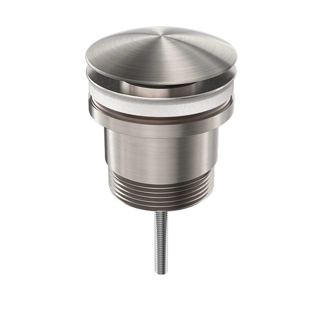 Universal Tanque De Drenaje Solid Brass Brushed Gold Pop up Waste Bathroom Pop up Basin Sink Water Drainer