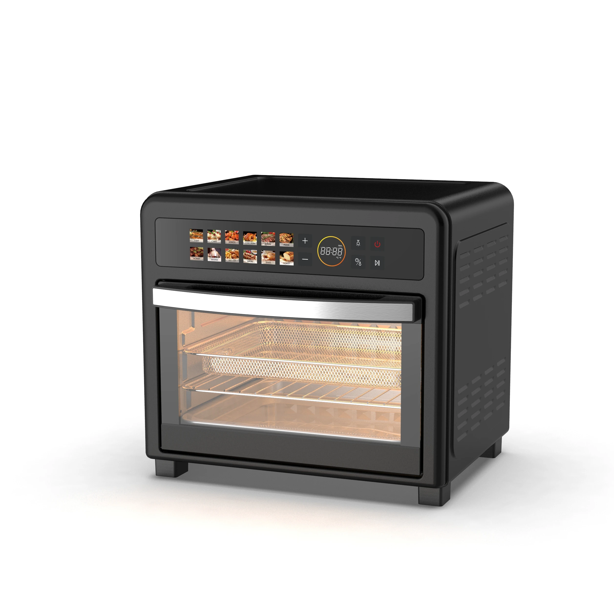 LCD color screen big size build in oven ..