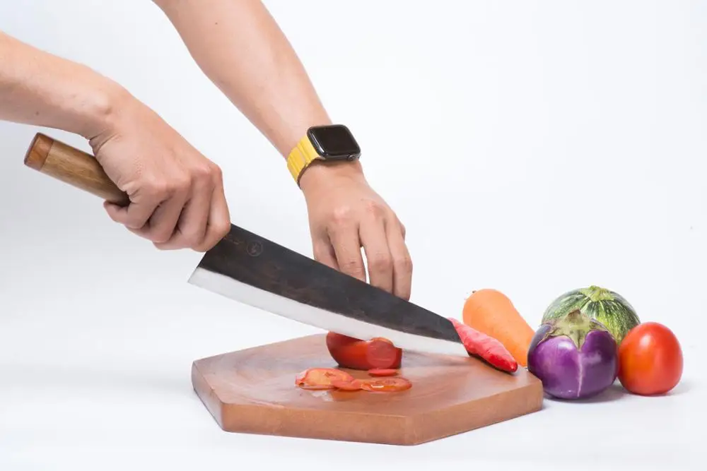 High Quality 9.4 Inch Kiritsuke 240 - Hand Forged Knife - Special Bamboo Handle - High Carbon steel