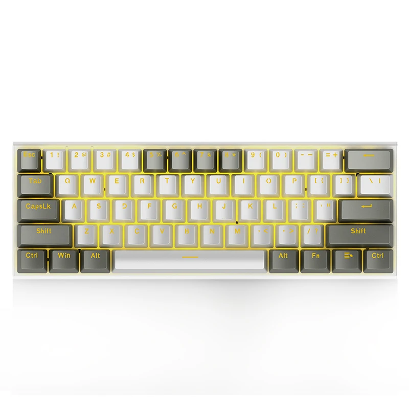 E-YOOSO 60% Mechanical Keyboard Custom Spanish English Teclado Gamer Ergonomic PC Computer Laptop RGB Backlit Gaming Keyboards