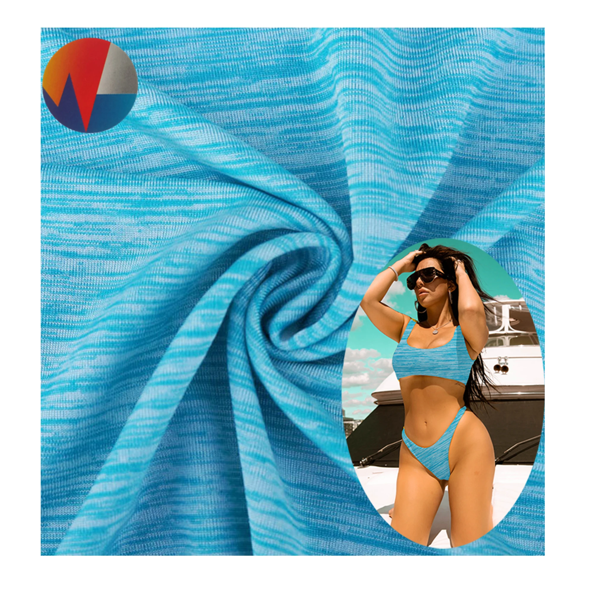  4 way stretch 80 nylon 20 spandex swimwear microfiber fabric for