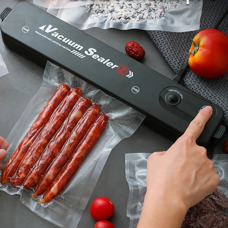 Вакуумный упаковщик пищевых продуктов автоматический бытовой вакуумный в комплекте 10