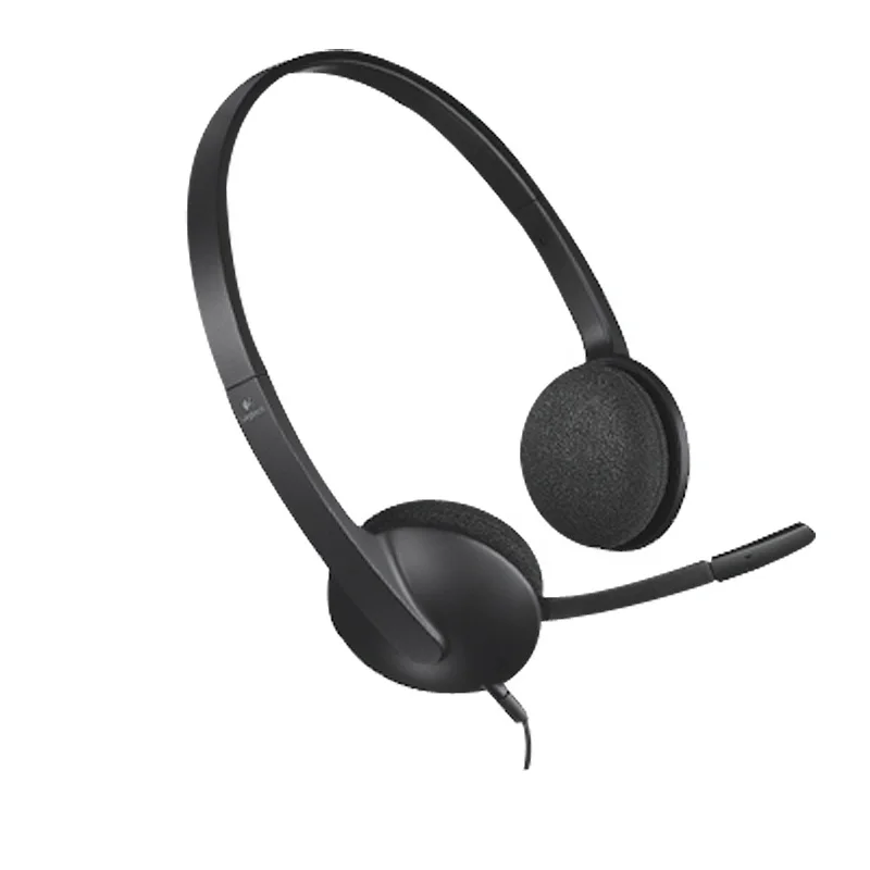 Original Logi H340 Computer Office Education Training USB Interface Microphone Wired Headphones Headset