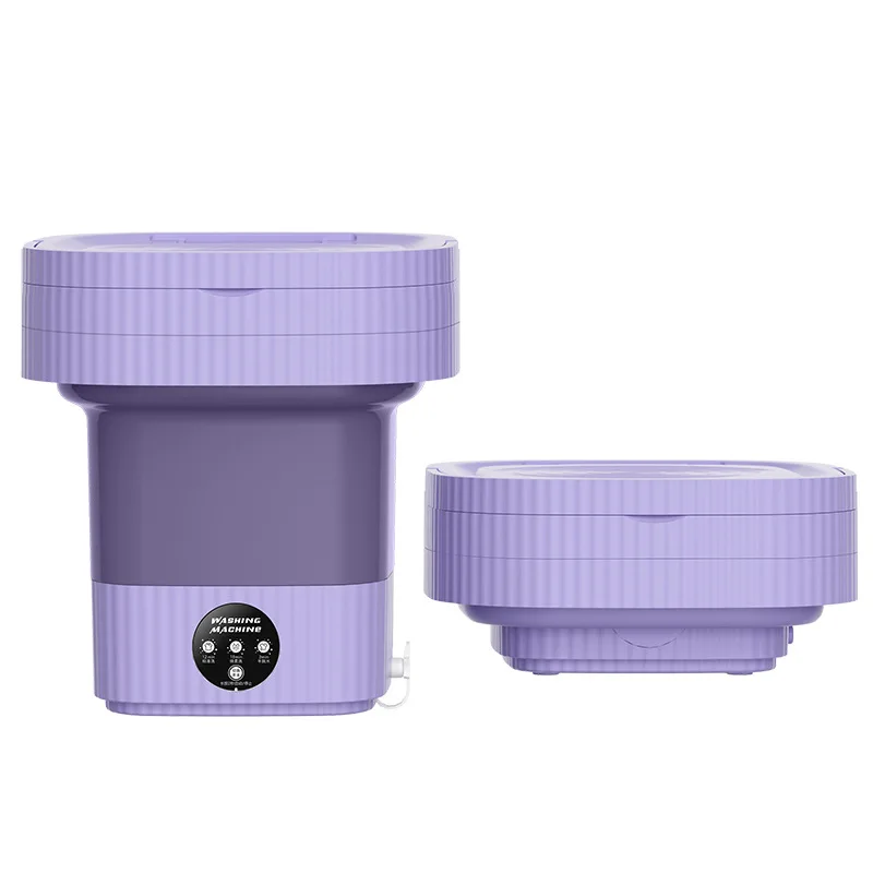 8L Underwear Socks Fully-automatic Electric Foldable Tub Laundry Washer Portable Mini Folding washing and drying machine