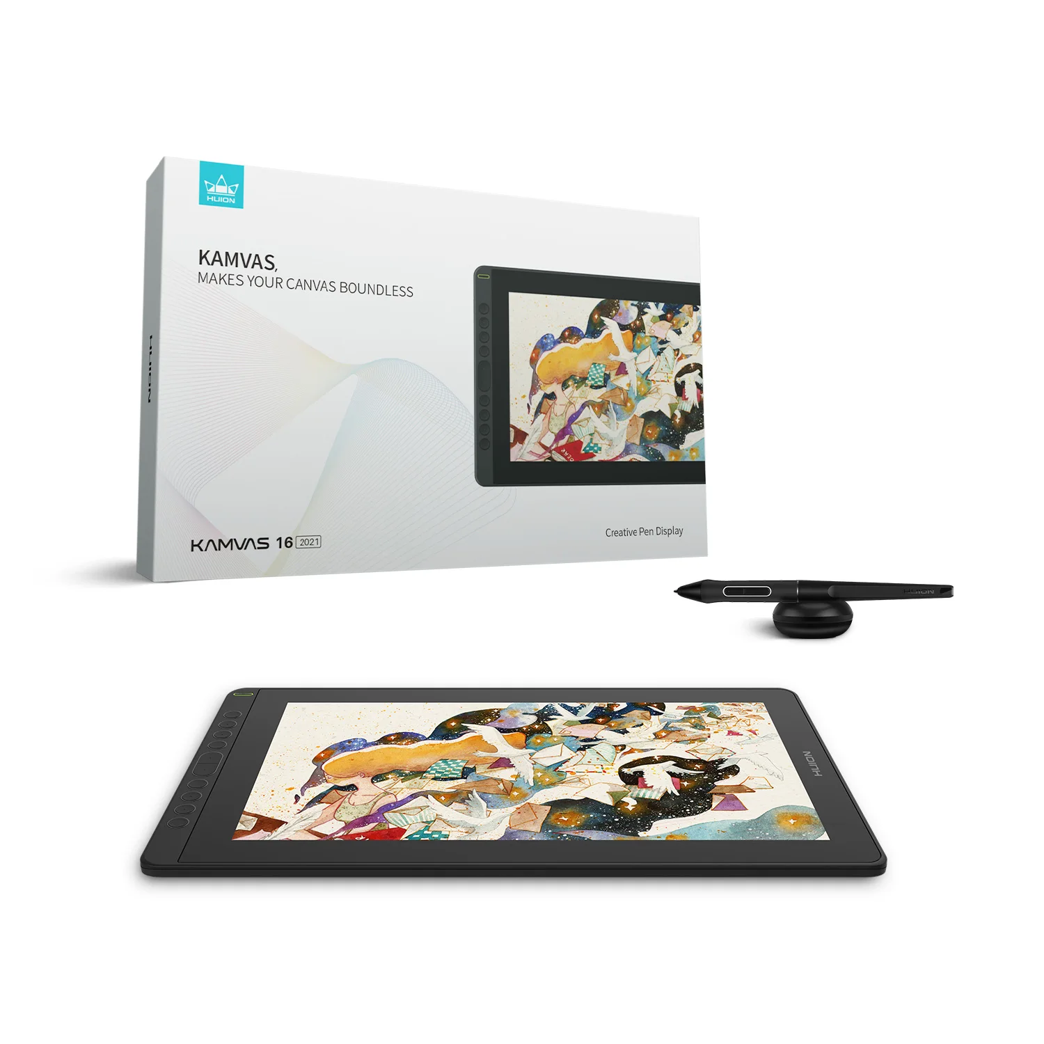  Huion Kamvas 16(2021) Поддержка плавный переход с двумя режимами графический планшет ручка
