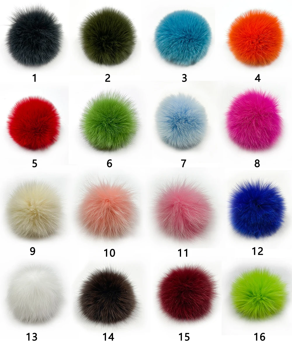 imitation fox fur ball key chain