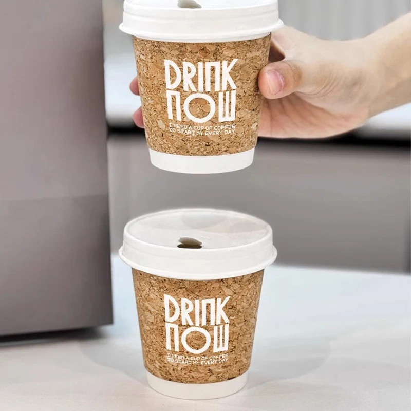 Food grade custom pla degradable 8oz 16oz to go disposable hot coffee paper cup with logo