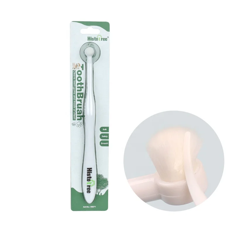 Factory Wholesale Blister Card Packaging Plastic Small Soft Pet 10000 Tooth Brush Dog Cat Toothbrush