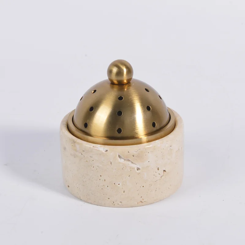Maxery Arabic Natural Stone Multi-Material Aromatherapy Diffuser with Cup-Shaped Design, a Luxurious and Elegant Candle Holder