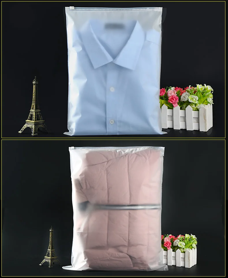 Whole custom zip lock bags ,with logo clothing packaging PE bag printed T-shirt plastic poly bag