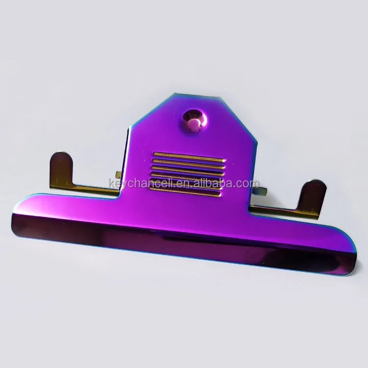 146mm iridescent rainbow jumbo large big metal butterfly clipboard clip