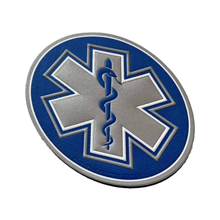Eco-Friendly New Design Custom Heat Transfer Iron on Tpu Patch Embossed Logo High Frequency TPU Patches for Garment