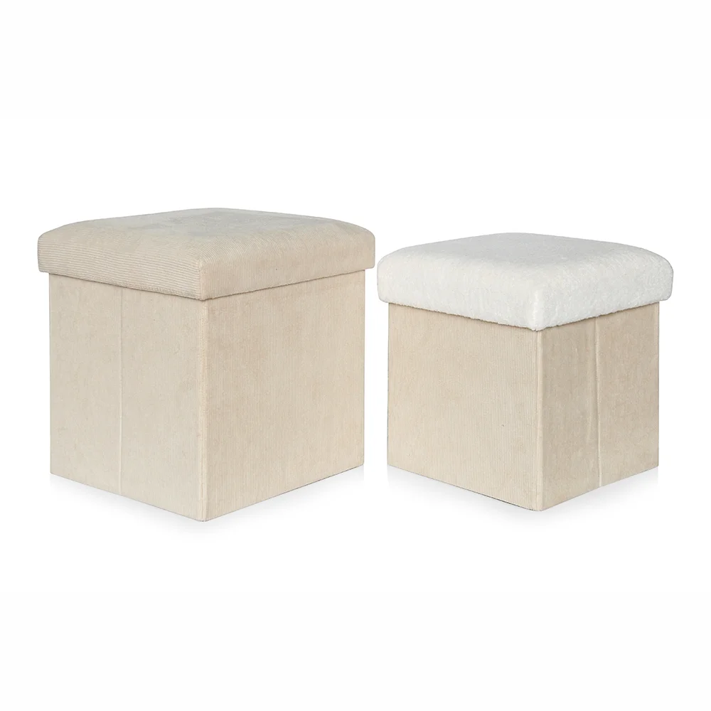 
Manufacturer wholesale folding linen toys storage storage stool 