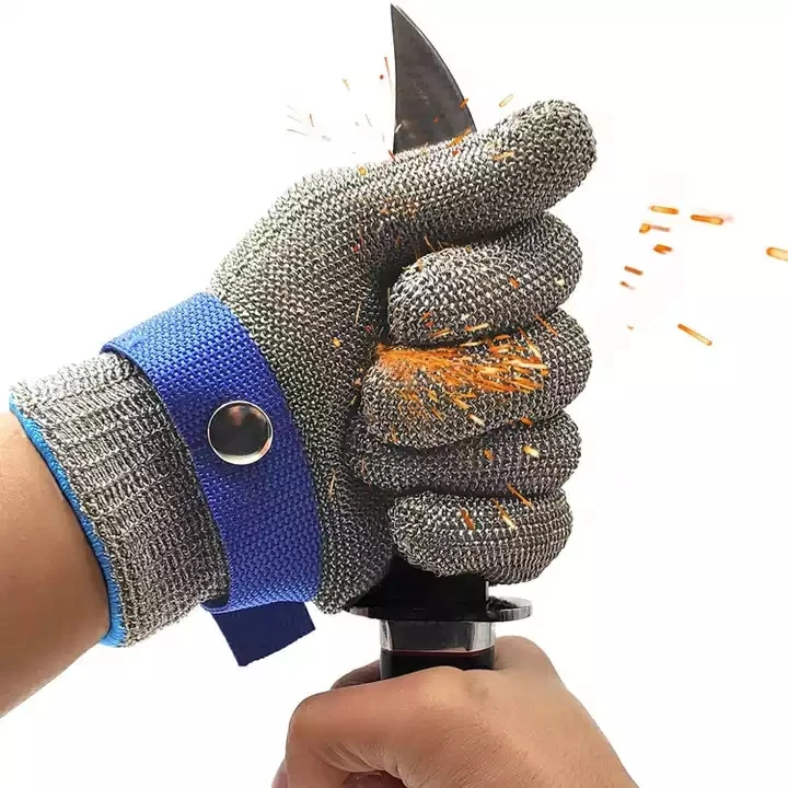 Stainless Level 9 Cut Resistant Glove Cutting Glove Durable Rustproof Reliable Stainless Steel Mesh Metal Wire Glove