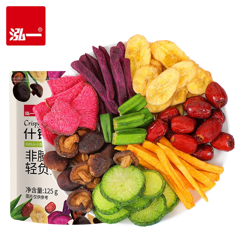 
OEM Dried Fruit and Vegetable Chip Mixed Veggie Chips 