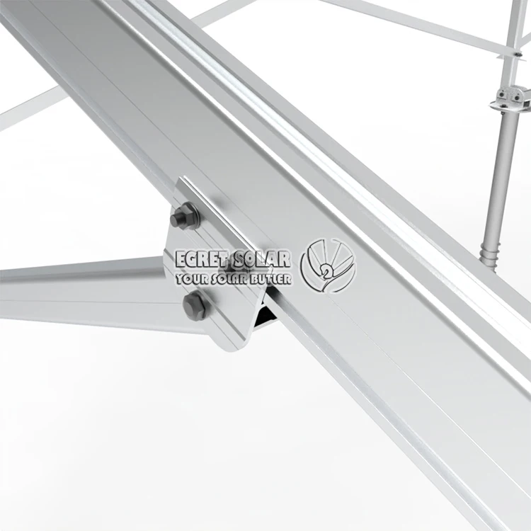 Ground Solar Energy  Bracket Pv Ground Mounting Structures System with Ground Screw