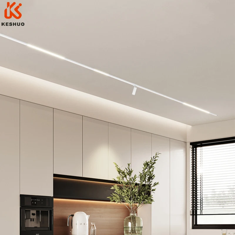 6W 7W 10W 12W COB Led Track Light Shop Focus Lamp    Linear Magnetic Tracking Lamp