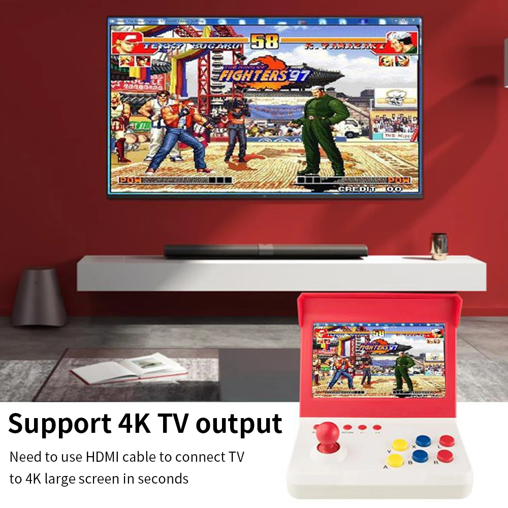 Topleo Video Game Console portable Clear customs with family friends 64GB box video handheld vintage console 500 games