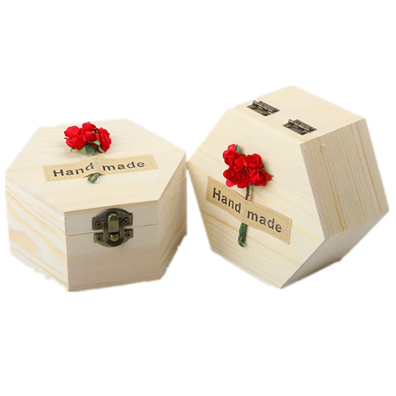 
Storage box wooden flip desktop debris wooden box household jewelry gifts square wooden box customized 