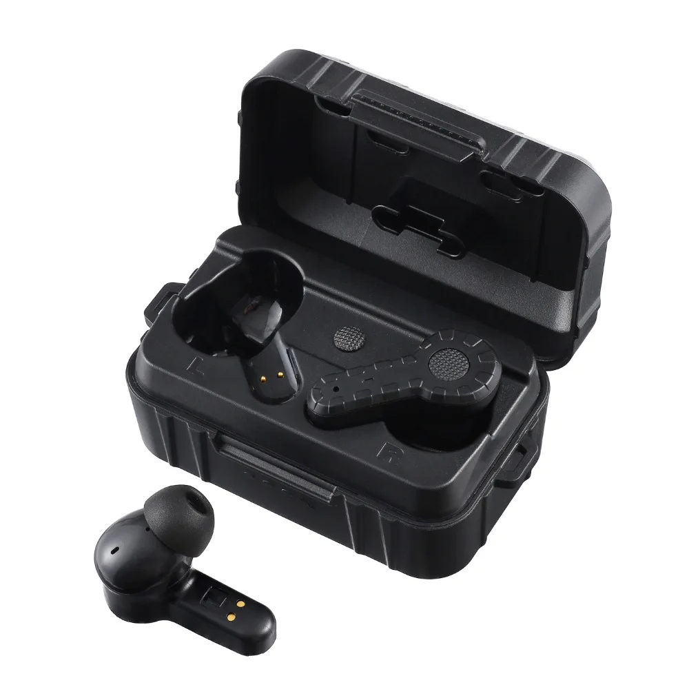 TOTEM Outdoor Tactical In-Ear Earbuds Rechargeable Hunting Shooting Hearing Protection Noise Reduction Sports Entertainment