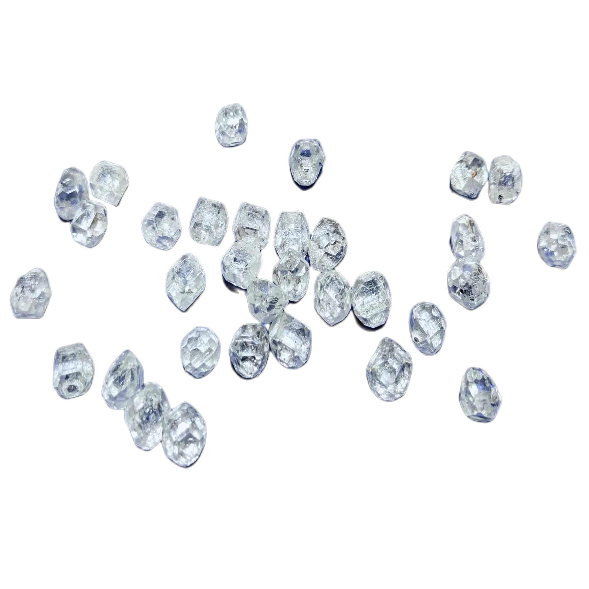 Wholesale Manufacture Round Diamond HPHT White DEF Uncut Lab Grown Rough Diamond Synthetic