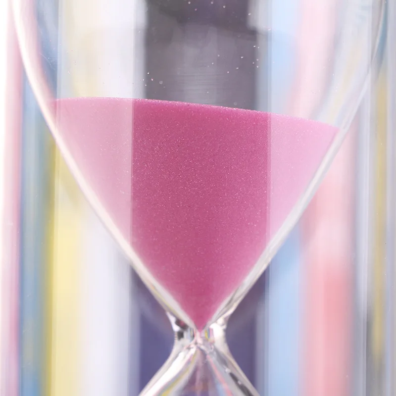 5/10/15/20/30/45/60 minutes home decoration birthday gift plastic Transparent Kitchen Timer hourglass timer