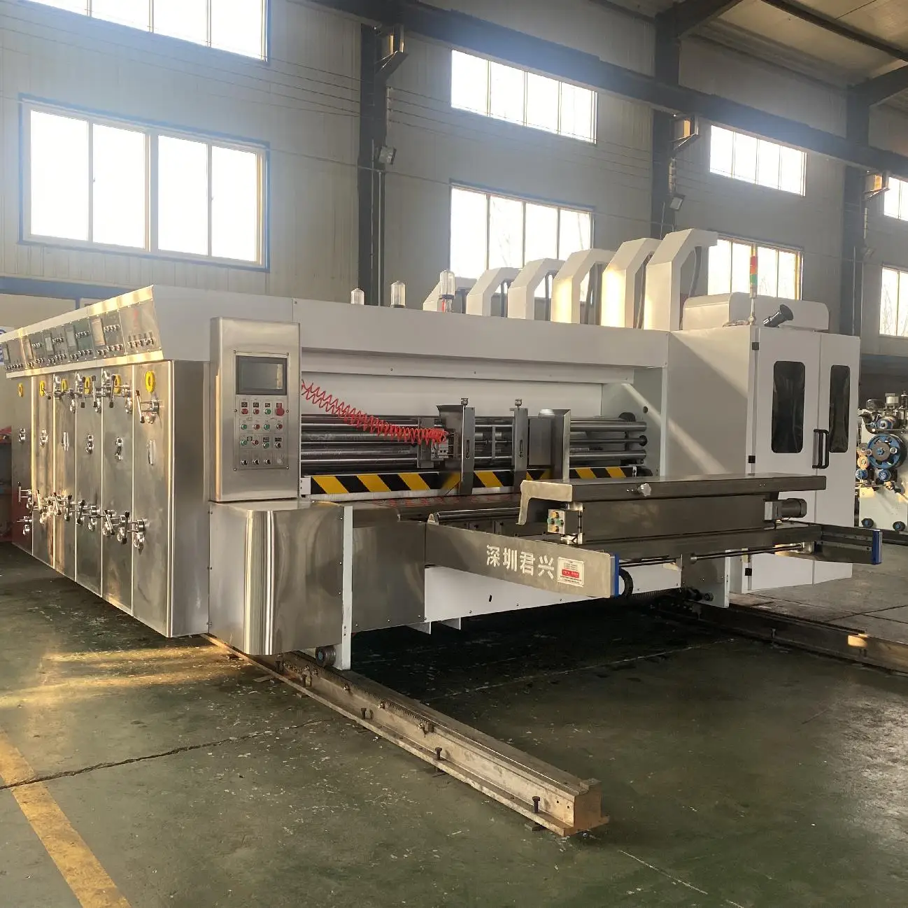 Full automatic high speed flexo printer slotter die cutter stacker machine Corrugated cardboard printing machine