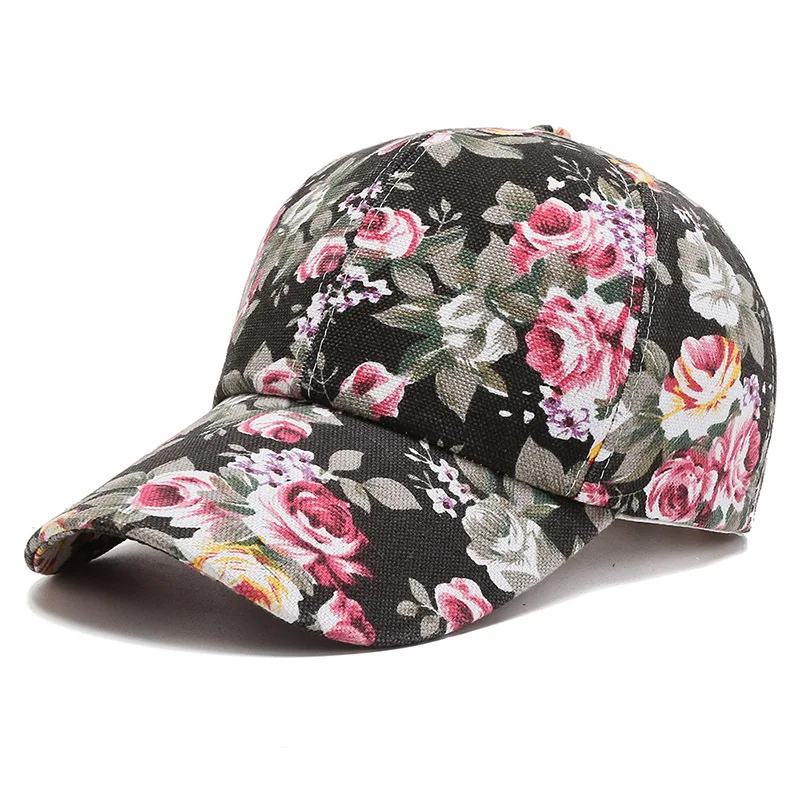 Factory Direct sales 2024 new star spray flower baseball cap classic cool style can be customized LOGO