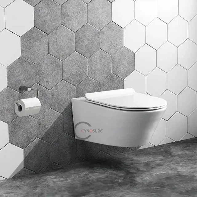 European Modern Wall Hung Wc Toilet Sanitary One Piece for Apartment Bathroom