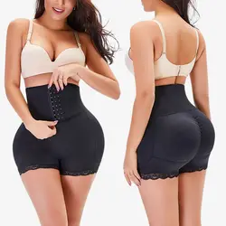 Custom Logo Ladies Waist Trainer Shapewear Thong Tummy Control With Hook High Waist Women Girdle Shorts Seamless Boby Shaper