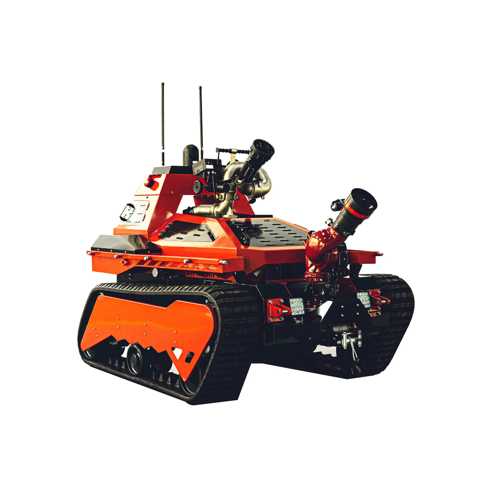High Quality All-Terrain Firefighting Equipment Extinguisher Smart Remote Control System Fire Fighting Robot For Rescue