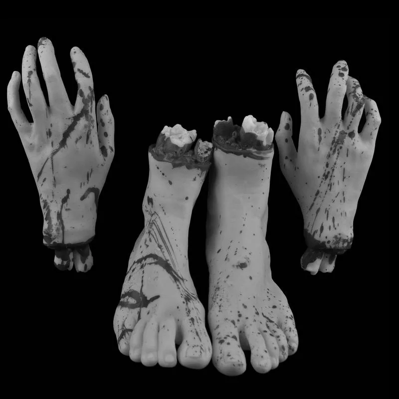 Factory wholesale party haunte lifelike broken hand artificial human eye heart prosthesis Halloween horror decoration props