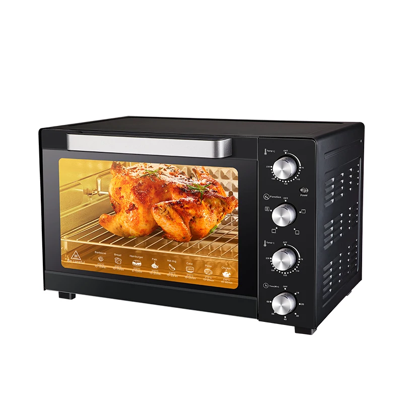 Customizable metal 30L industrial pizza oven with Two Hot Plates