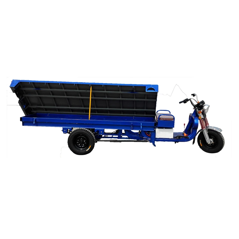 High quality and convenient flatbed cargo electric tricycle site farm freight motor tricycle